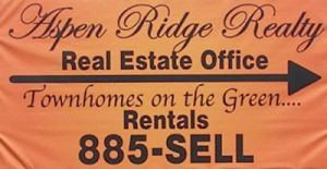 Aspen Ridge Realty Office Sign